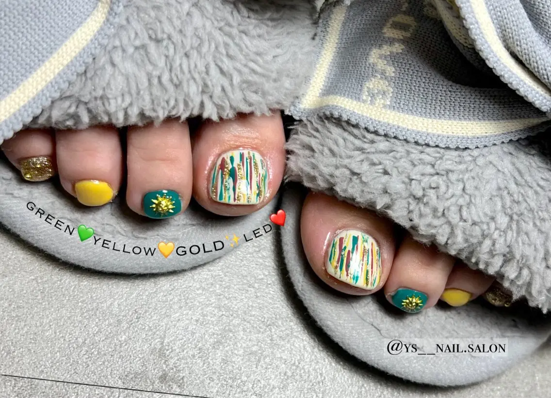 ネイル フットネイル Y's nail ˚✧₊YUIのネイルデザイン