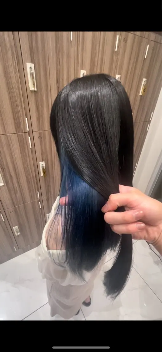 ロング カラー ブリーチ🎨デザイン カラー/れいじ🩶のヘアスタイル