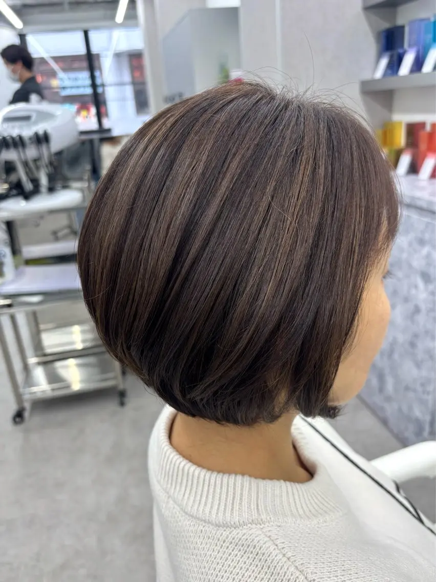 ショート ショートボブ ボブ ショートヘア カット ヘアカラー 関山浩平ショート /ボブ/ヘアセットのヘアスタイル