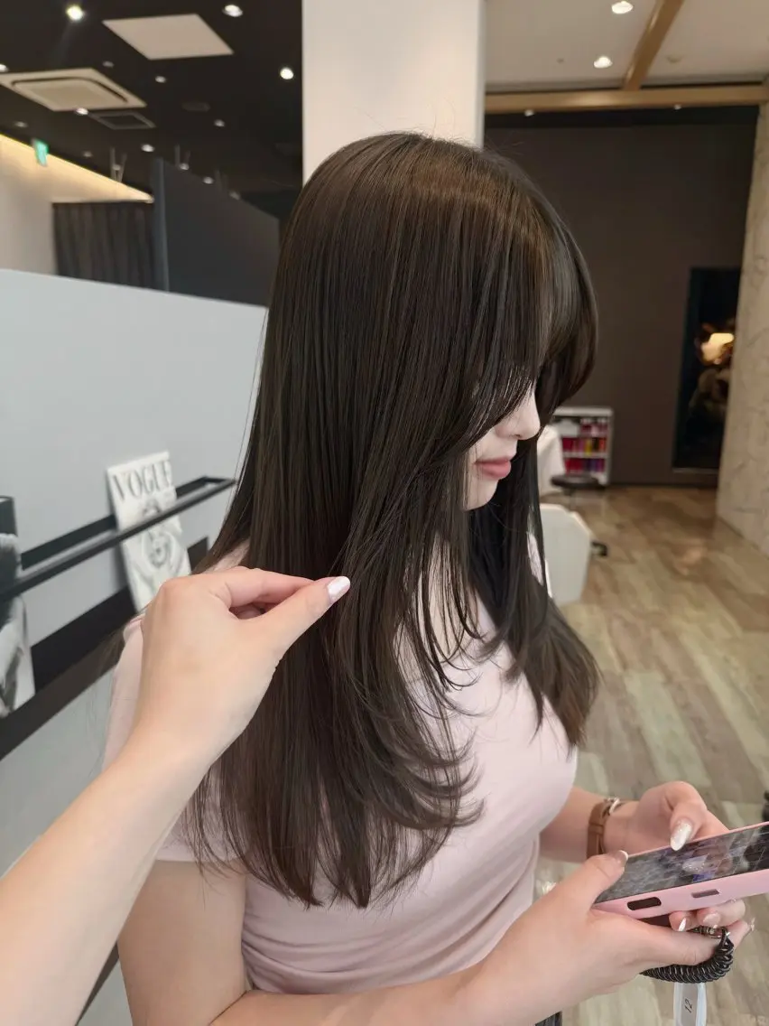 カラー ブラウンカラー 透明感カラー オリーブブラウン ♡ktwoかな /透明感カラーのヘアスタイル