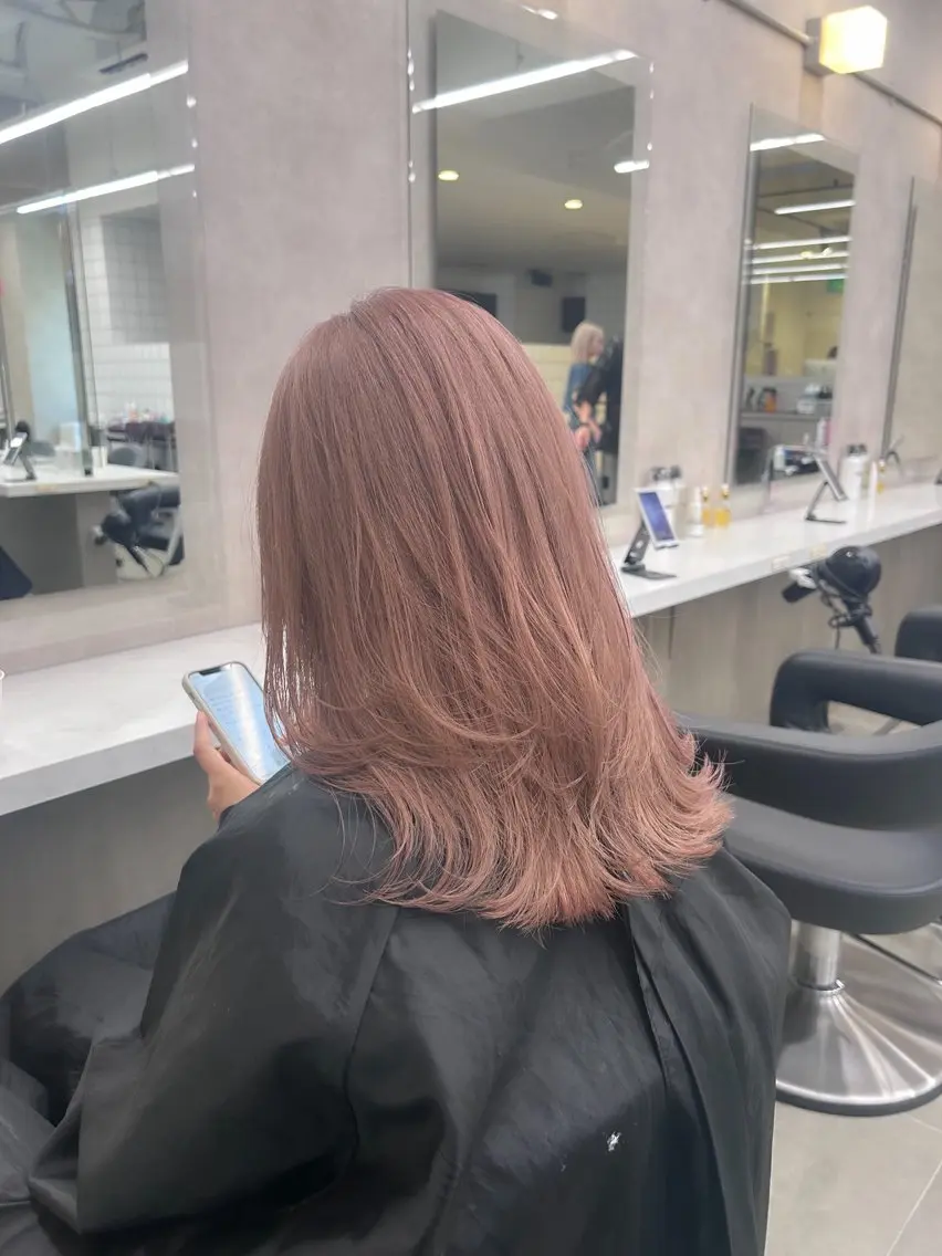 ロング カラー パーマ ヘアアレンジ メンズ ブリーチなしカラー/ ブラウン/レイヤーのヘアスタイル