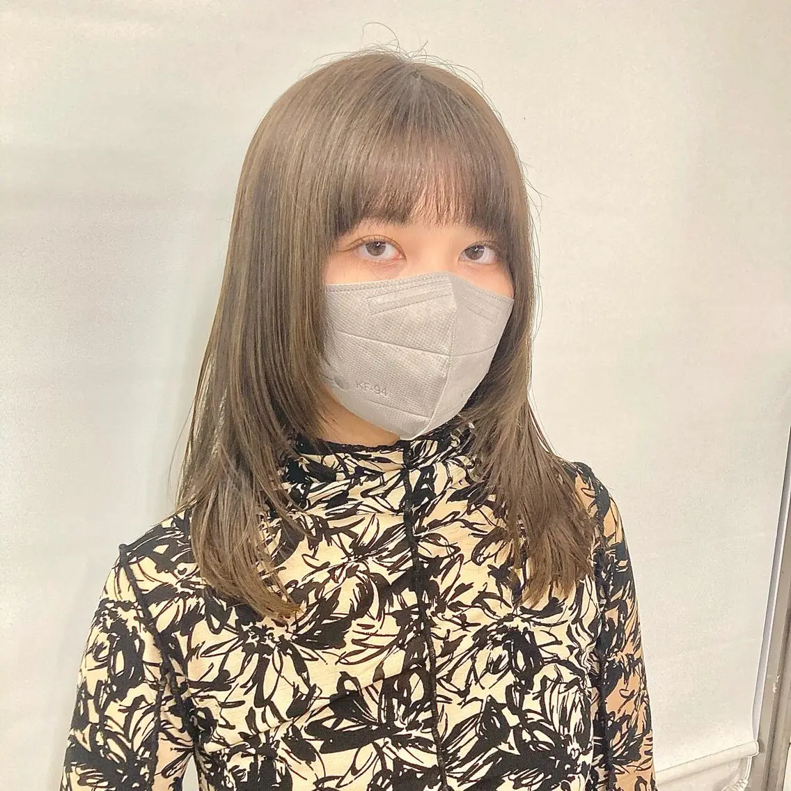 ミディアム カラー カット ヘアカラー トリートメント ウルフレイヤー エクステ/kokiのヘアスタイル