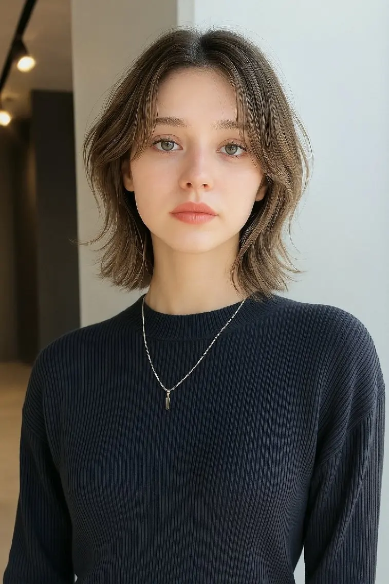 カラー ミディアム schwarz  黒森一馬のヘアスタイル