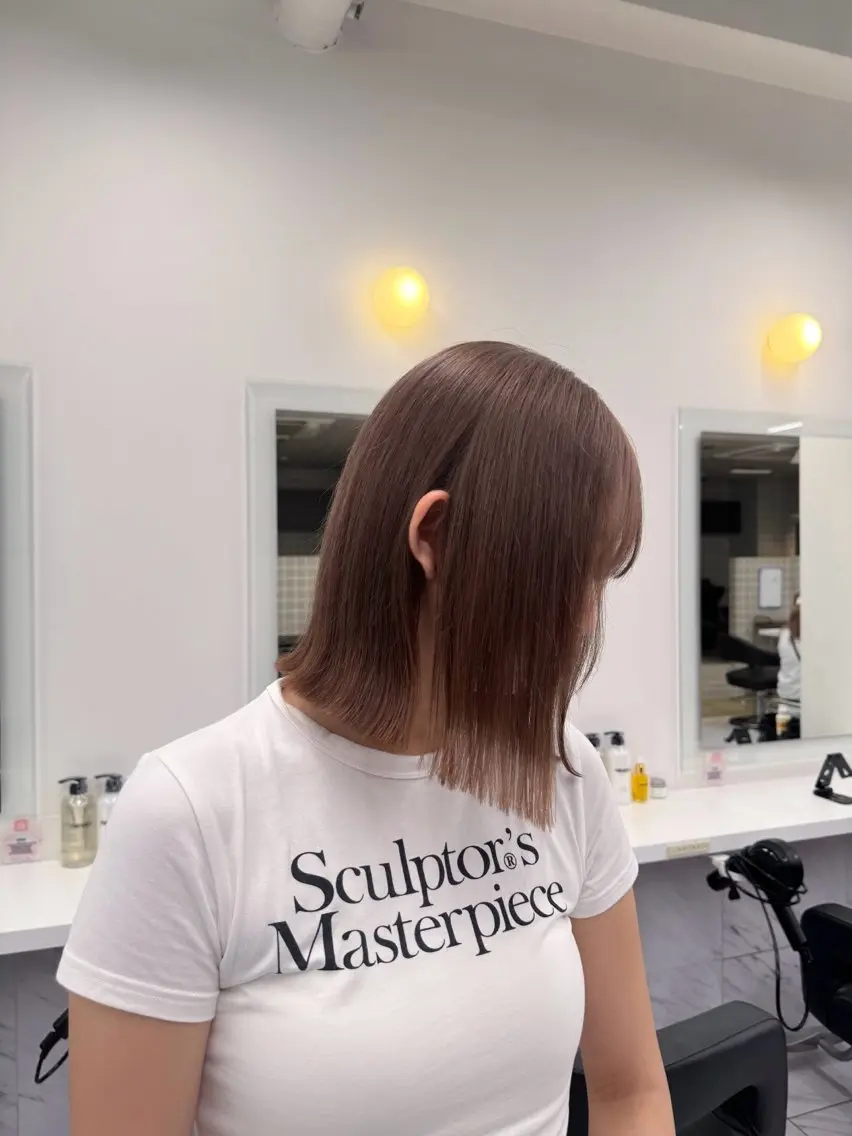 ミディアム カラー ヘアアレンジ Over hair_ misakiのヘアスタイル