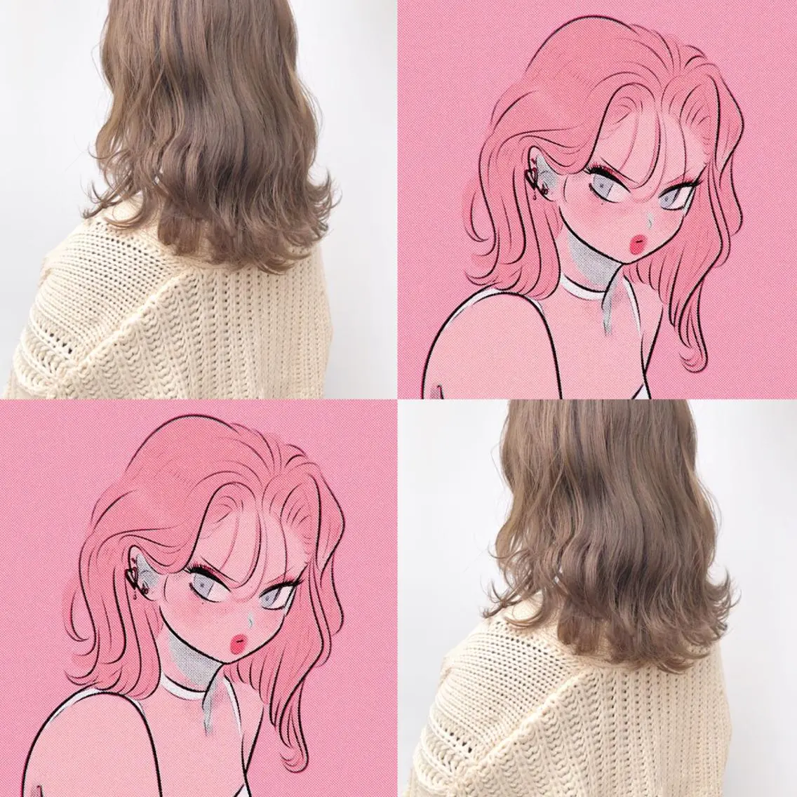 セミロング 天神レイヤーカット No.1💖マユカのヘアスタイル
