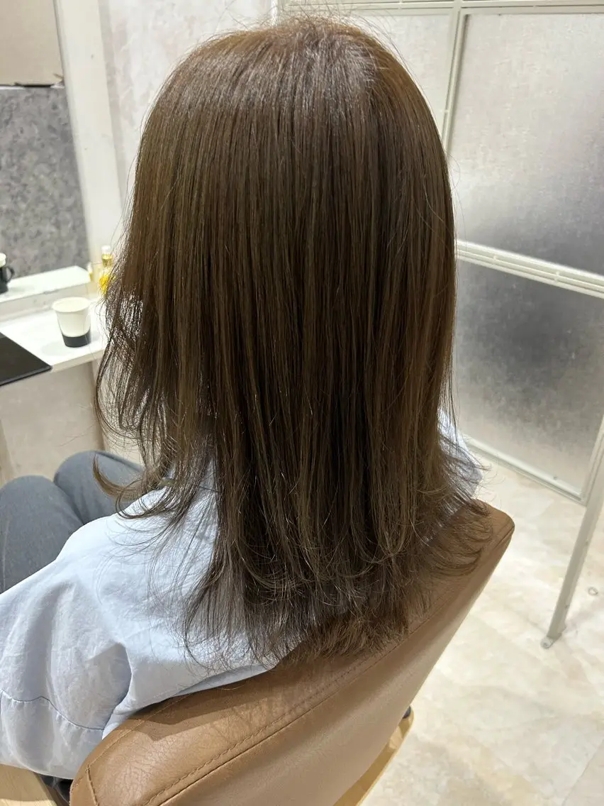 ミディアム カラー ヘアカラー トリートメント ヘアセット 💙まこと💙艶 カラー(Rico)のヘアスタイル