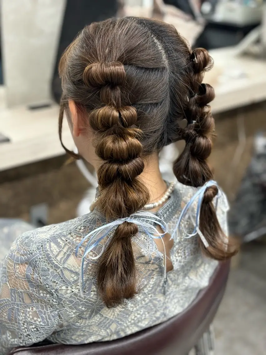 ミディアム ヘアセット 似合わせ×レイヤー× 髪質改善×t.yのヘアスタイル