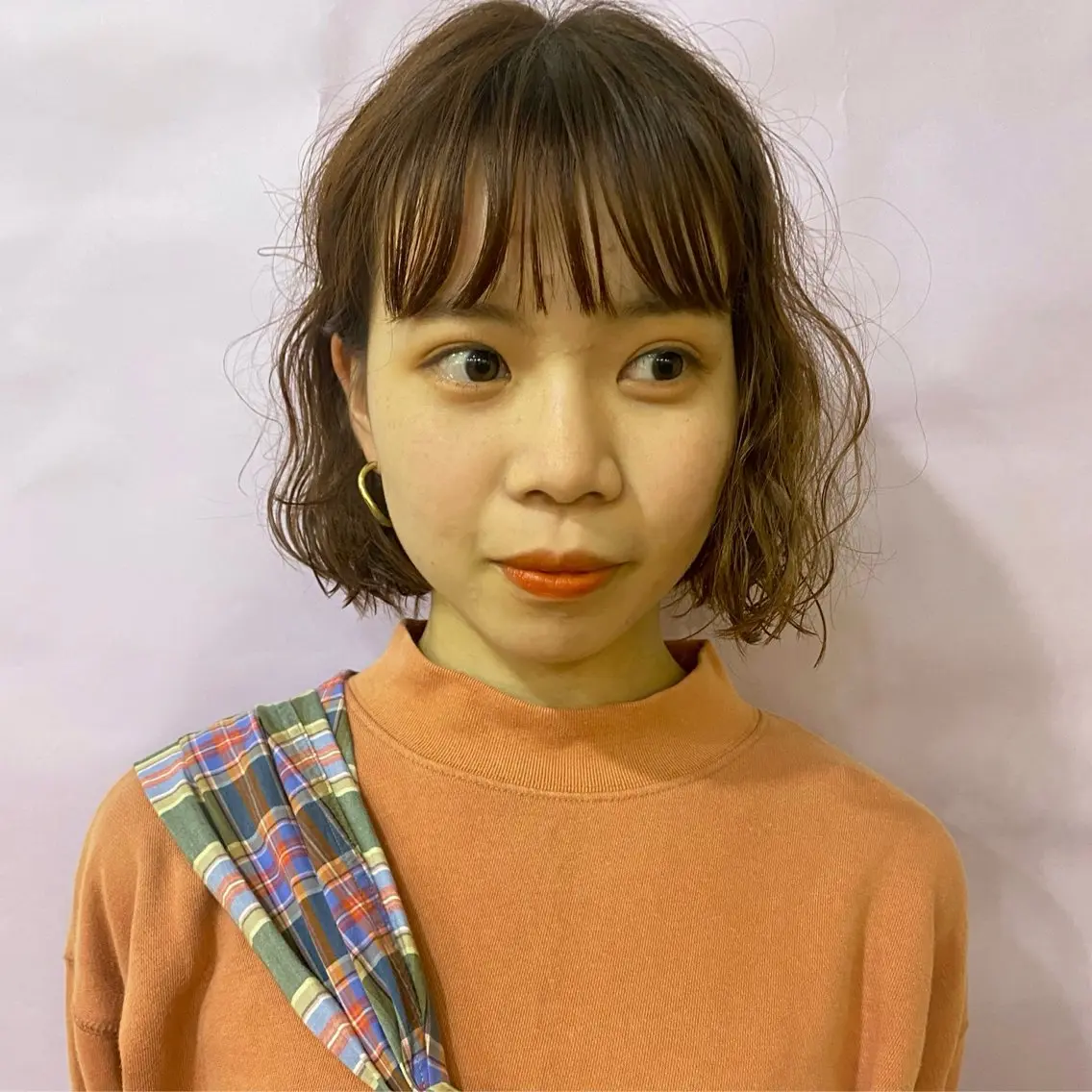 ショート カラー パーマ カット ヘアカラー パーマ トリートメント しずく/Lilu/ 博多美容室のヘアスタイル