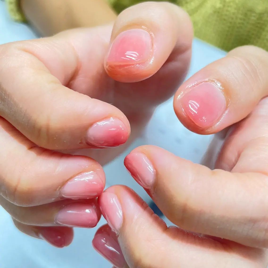 ネイル チークネイル posa nail モエミのネイルデザイン