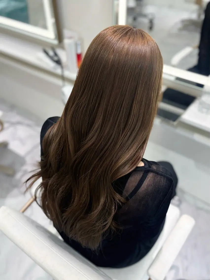 ロング カラー カット ヘアカラー ParveMix🎀 稲垣 詞葉のヘアスタイル