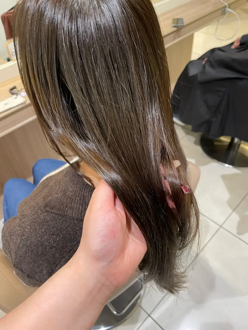 セミロング カラー カット ヘアカラー トリートメント 韓国ヘアメイク🎀/ 縮毛矯正✨山本媛香のヘアスタイル