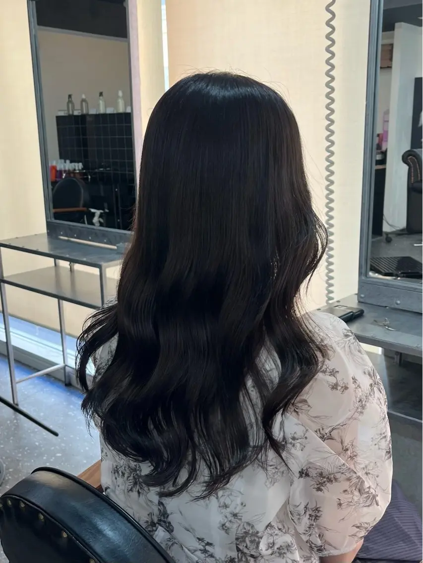 セミロング カラー カット ヘアカラー トリートメント レイヤー/髪質改善 /艶カラー/SAKIのヘアスタイル