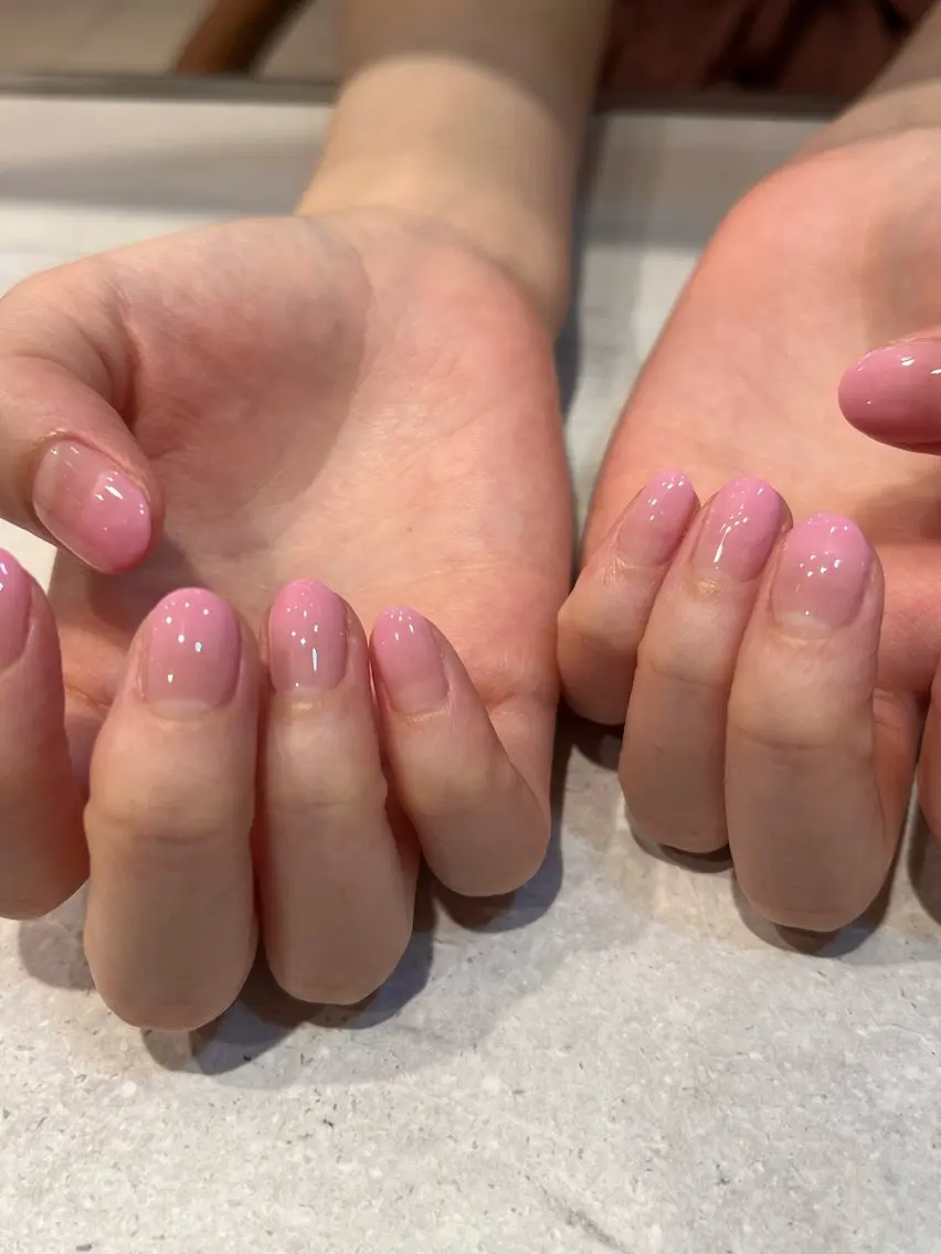 ネイル グラデーション ピンク tricia表参道店 杉田 奈々のネイルデザイン