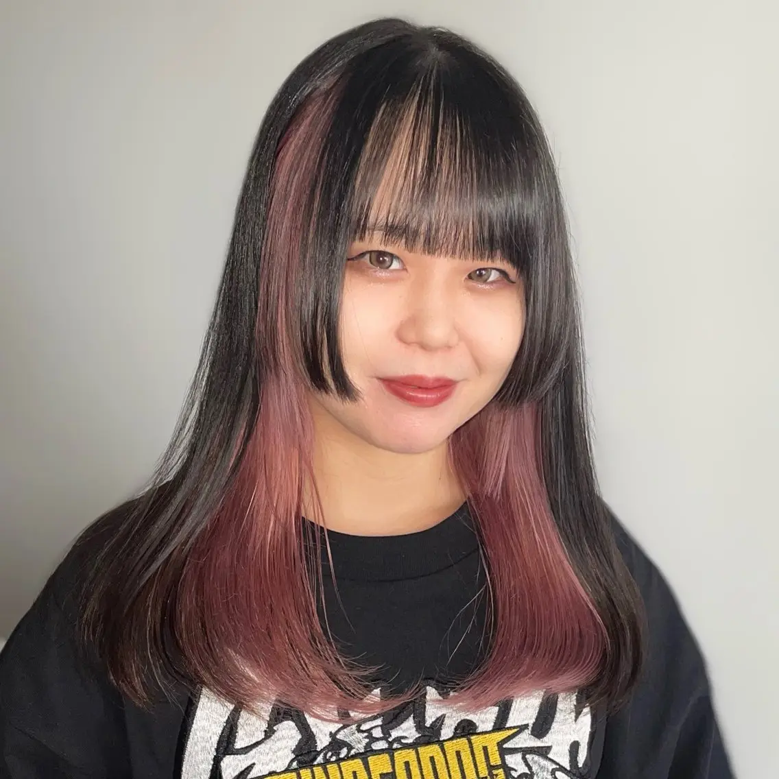 セミロング カラー ブリーチ インナーカラー ヘアカラー トリートメント 💝ブリーチ ショート/れい💝のヘアスタイル