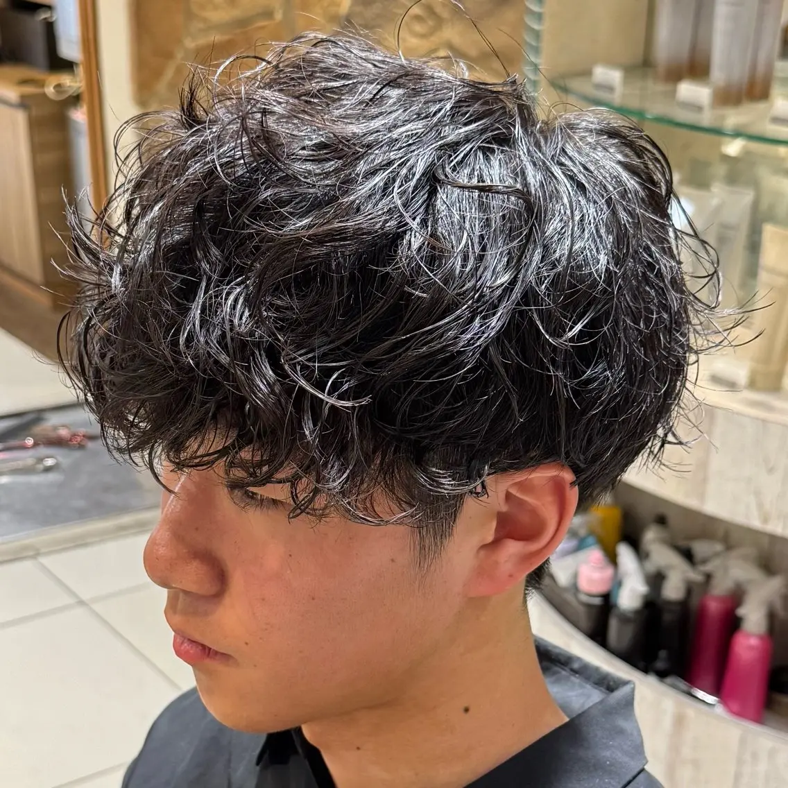 〈人気no.1〉カット+シャドウパーマ【新宿/メンズ/シャドウパーマ/ナチュラル/柔らかい/清潔感/無造作】の写真