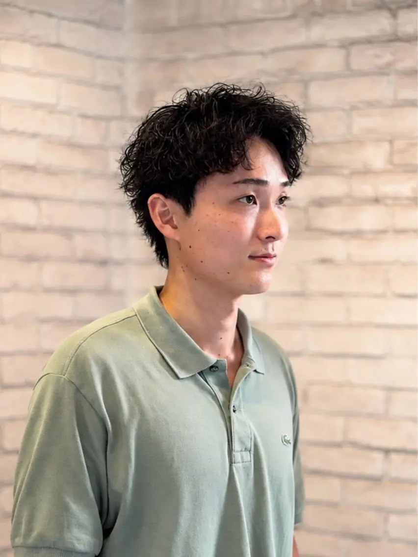 ショート パーマ メンズ カット パーマ 横浜メンズ特化/ カットパーマ/マサトのヘアスタイル