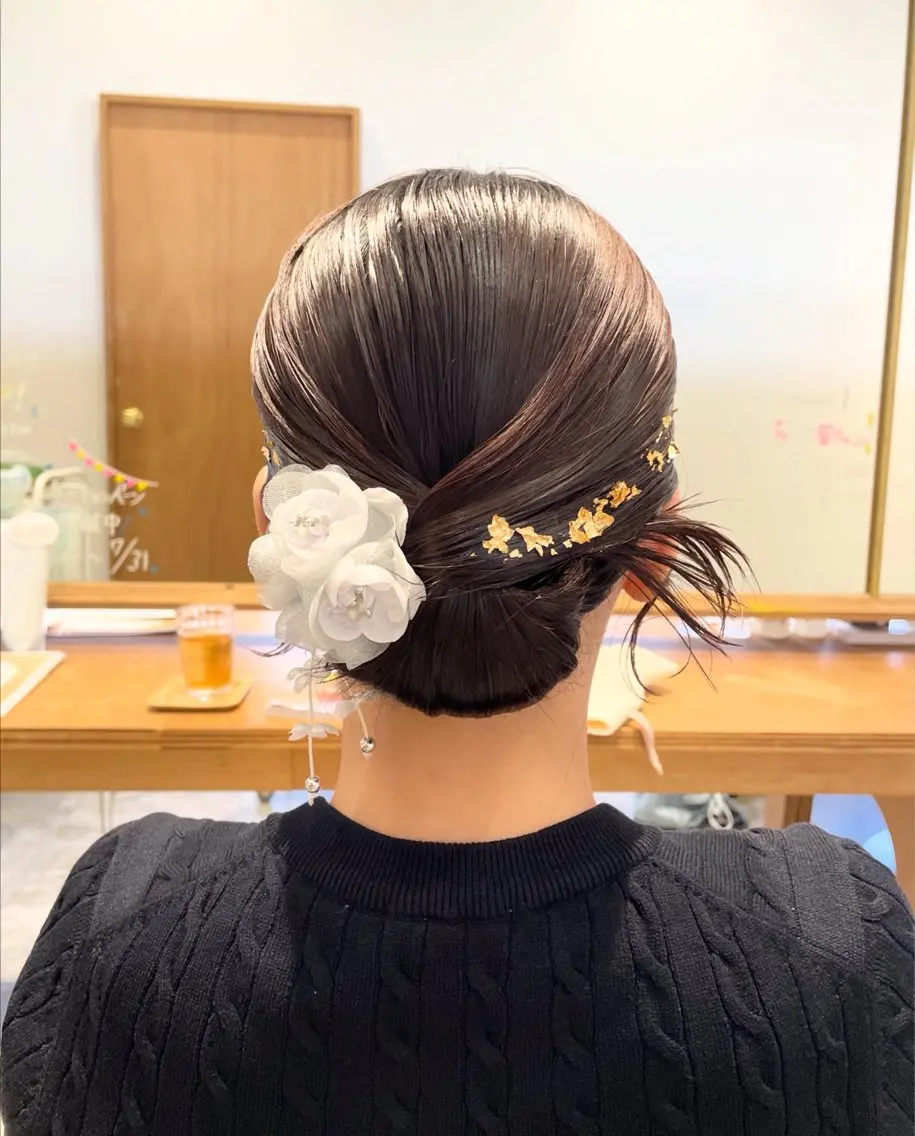 セミロング ヘアアレンジ ショートボブ ボブ 顔周りカット 韓国風ヘア レイヤーカット ヘアセット fulam － KAEDEのヘアスタイル