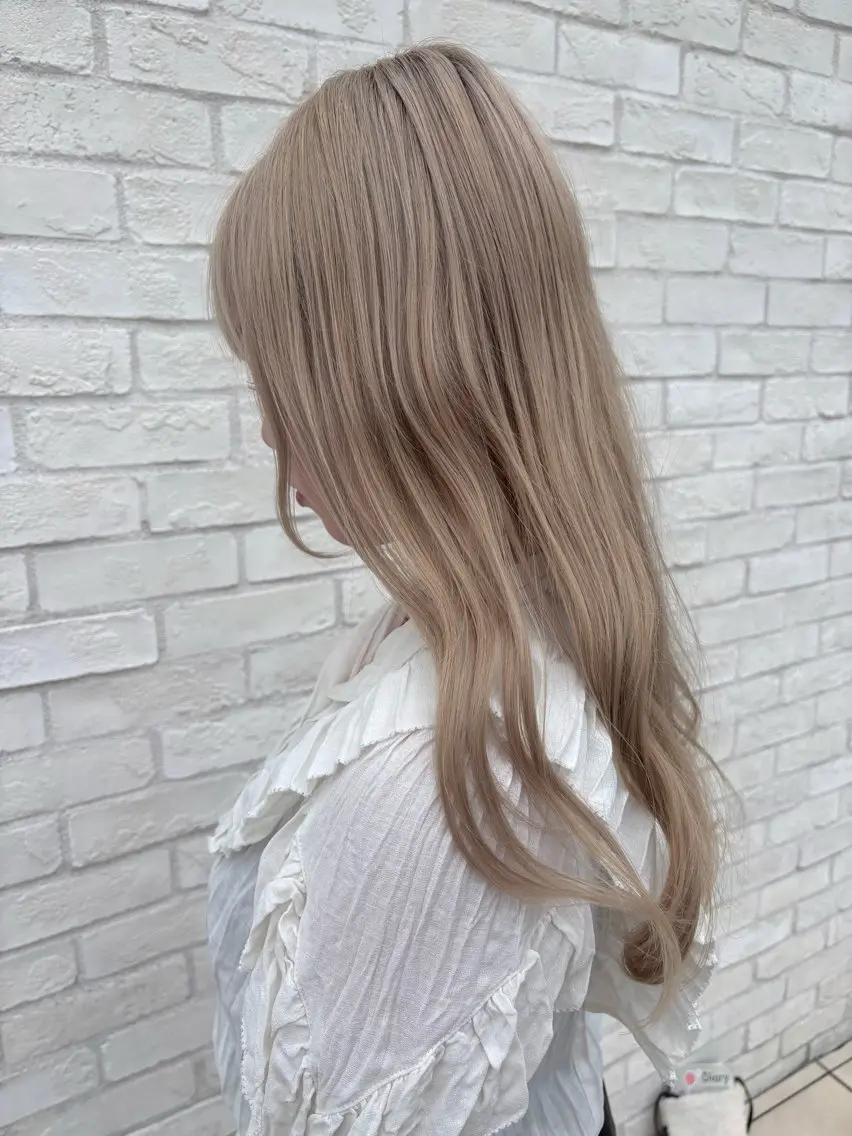 ブリーチありダブルカラー【スーパーロング】 ☆胸下の写真