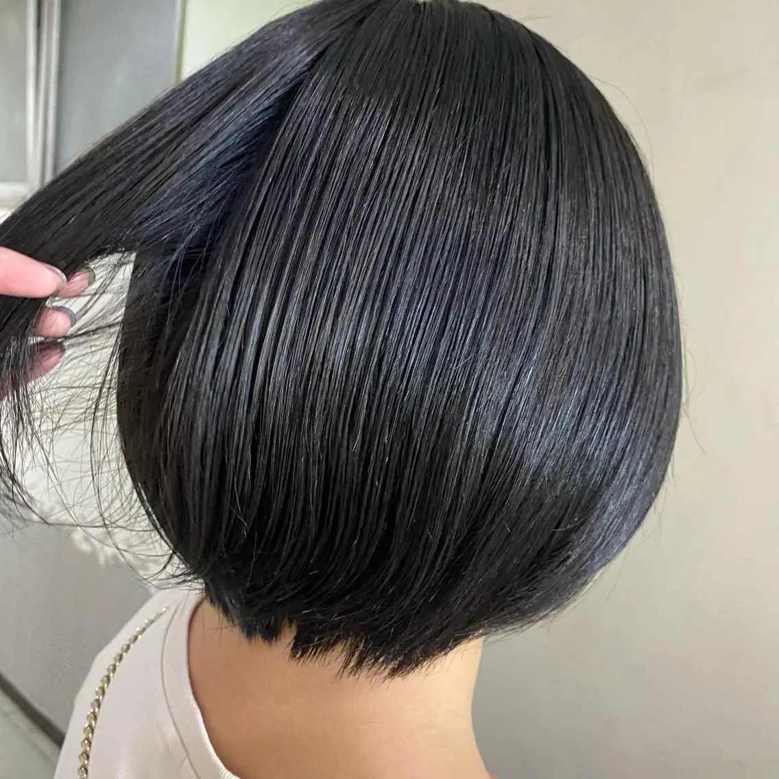 ショート カラー 黒髪 透明感カラー 清村 和音のヘアスタイル