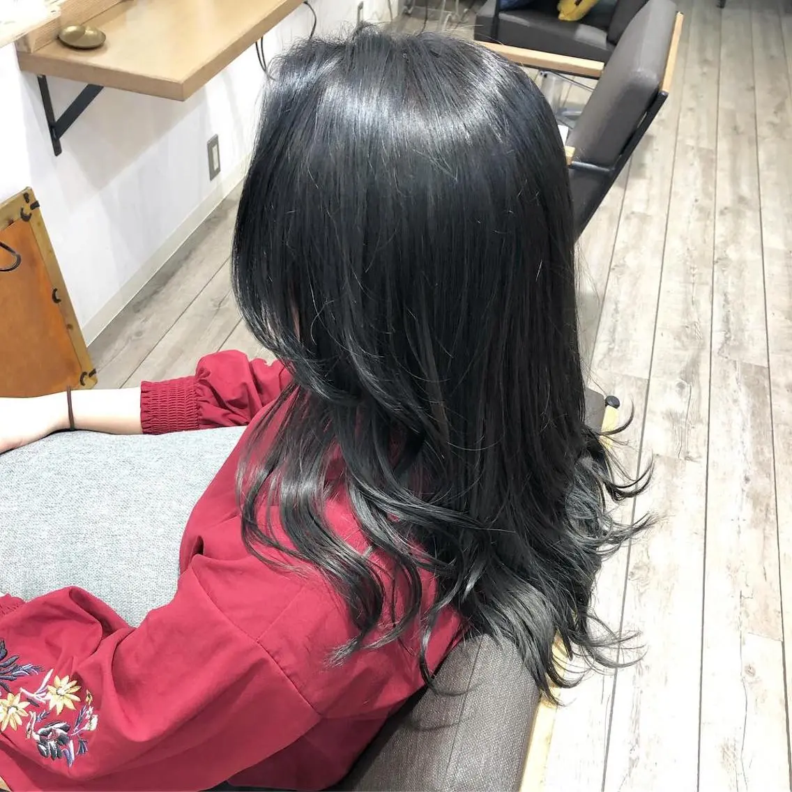 ミディアム カラー ヘアアレンジ 新宿/顔周りカット +レイヤー=しずく♩のヘアスタイル