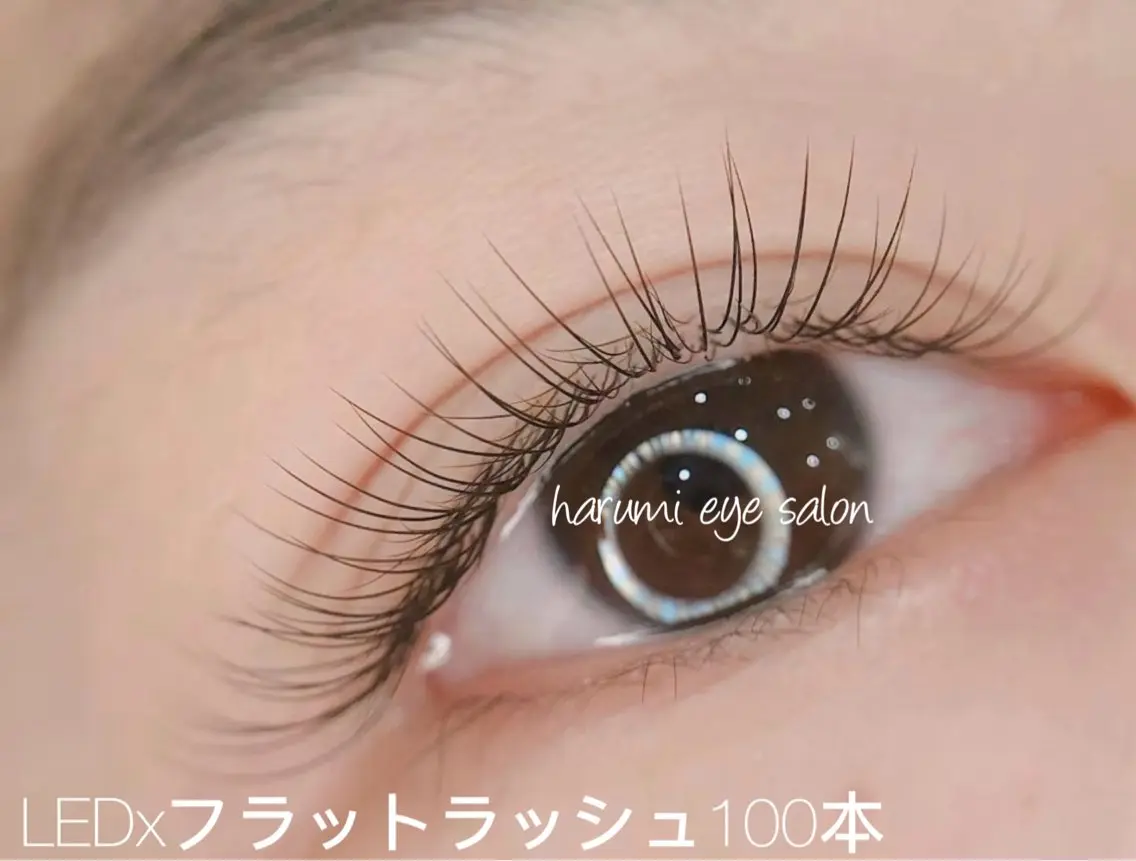 マツエク・マツパ フラットラッシュ ナチュラル 🦋 harumi🦋のマツエク・マツパデザイン