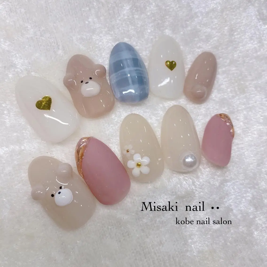 ネイル 韓国ネイル ワンホンネイル ハンドネイル nailsalon miinailsのネイルデザイン
