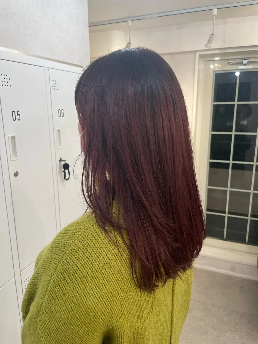 ロング 顔周りカット レイヤーカット ロング 植原 遥夏のヘアスタイル