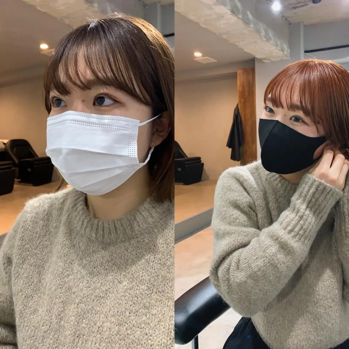 ミディアム カラー パーマ ボブパーマコテ巻き風 パーマNo1深江秀平のヘアスタイル