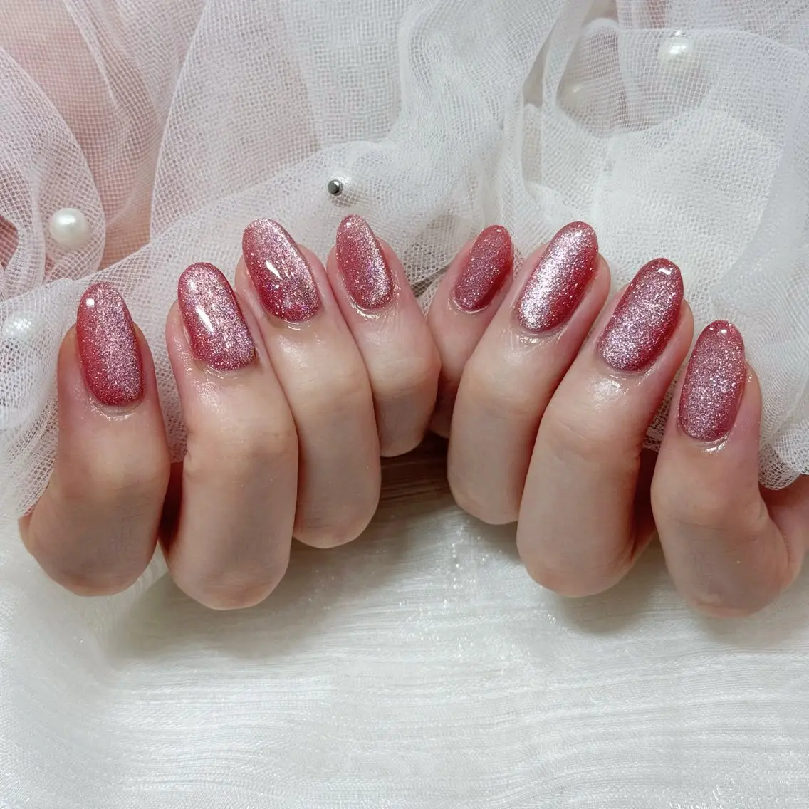 ネイル マグネットネイル ハンドネイル 🎀Mai 🎀最短4/8🈳のネイルデザイン