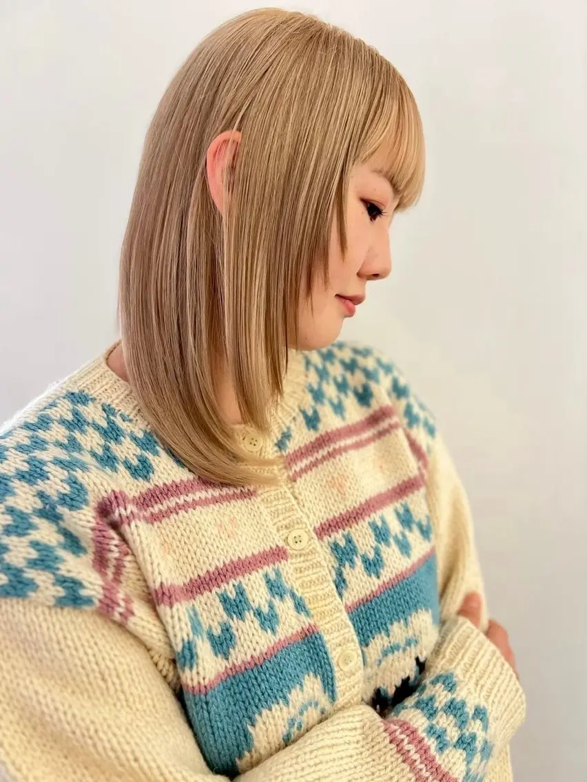 リタッチブリーチありダブルカラー＋コタトリートメント🎀の写真