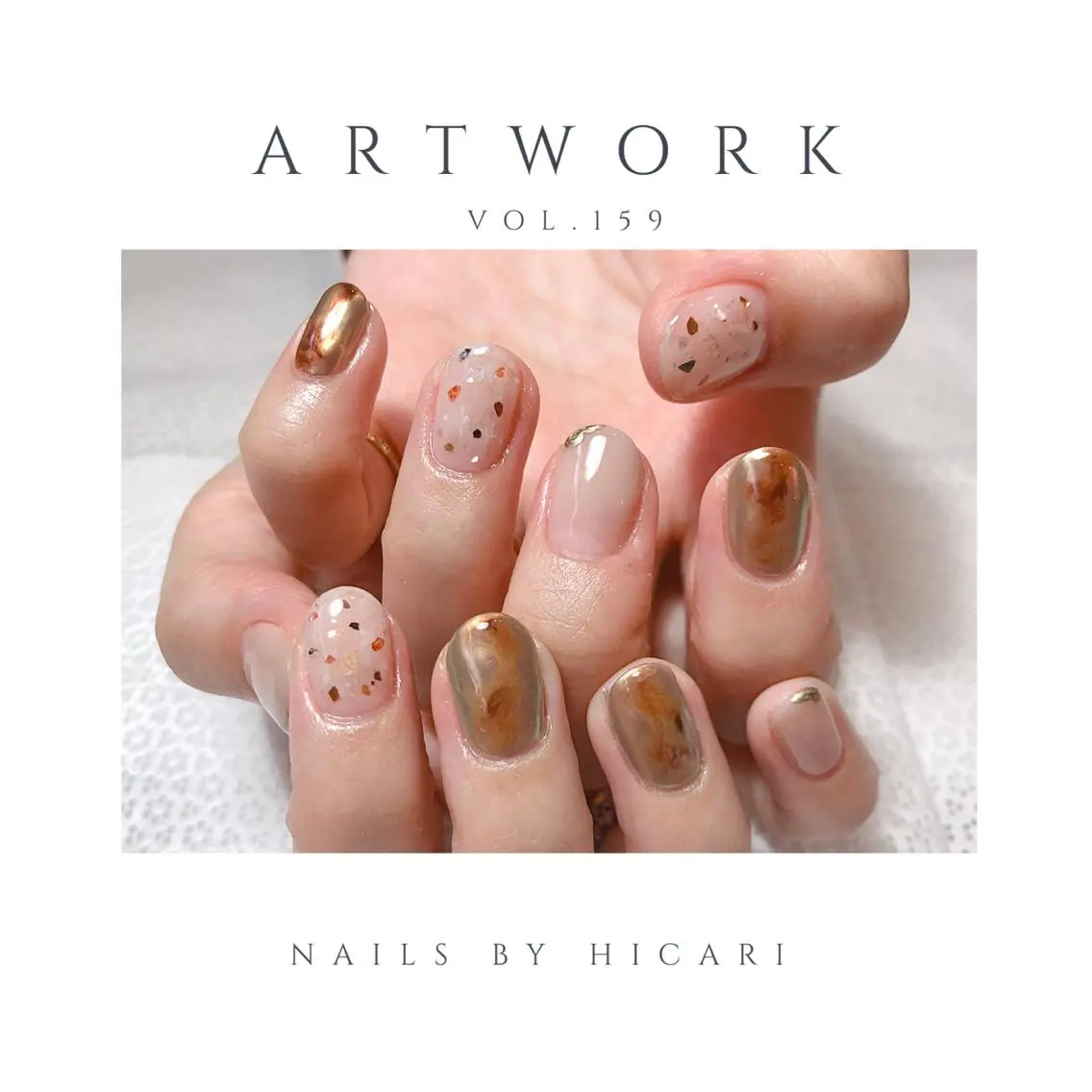 ショート カラー ネイル マツエク・マツパ illum hicariのネイルデザイン