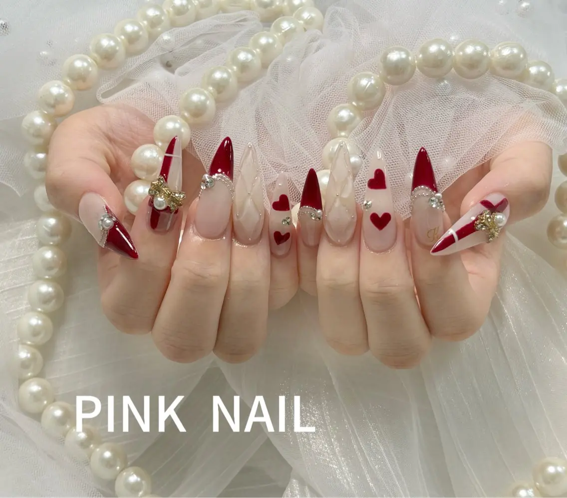 ネイル ハンドネイル pink nailのその他イメージ
