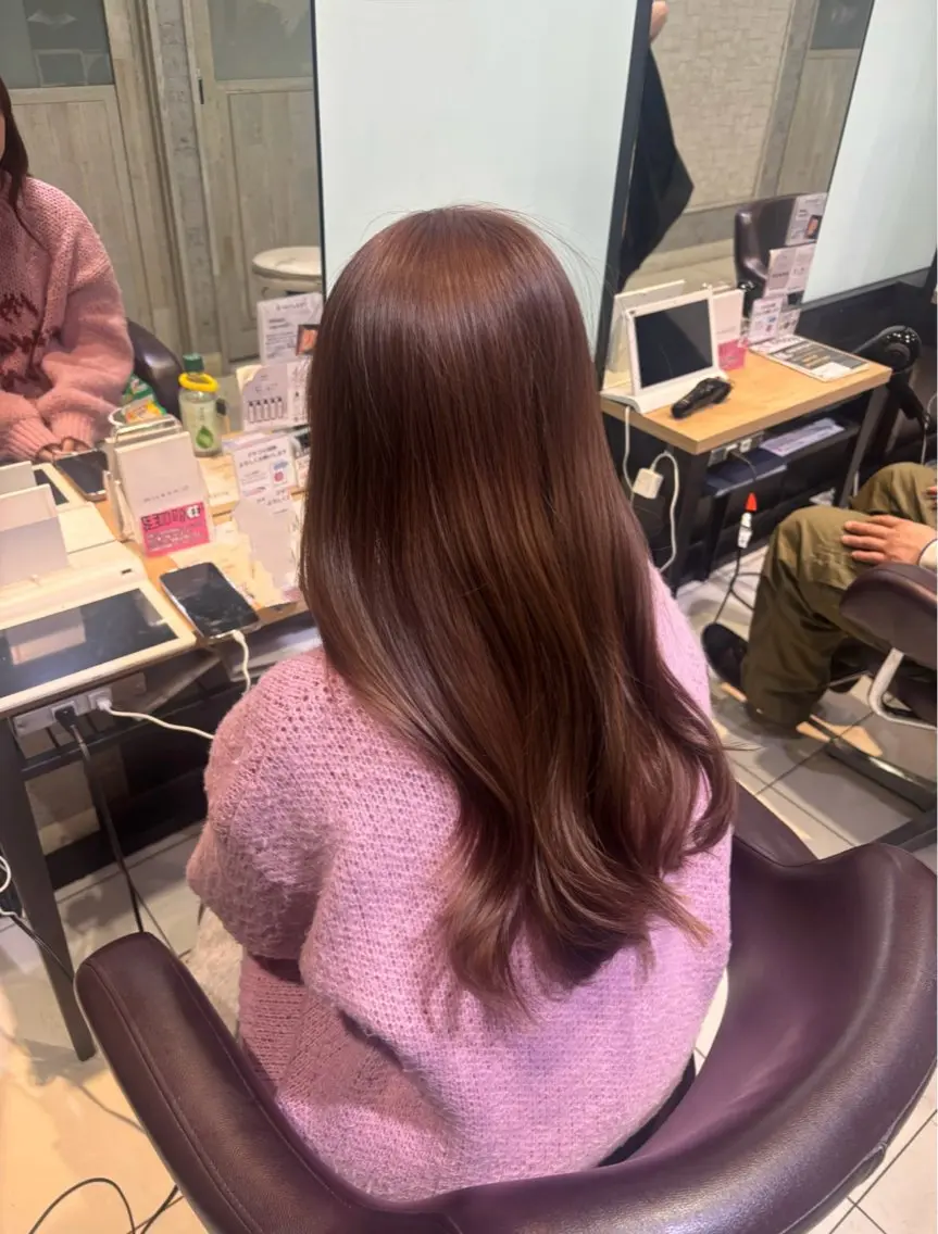 💞透明感欲しい人おすすめ💞ブリーチなしダブルカラー➕うる艶トリートメントの写真