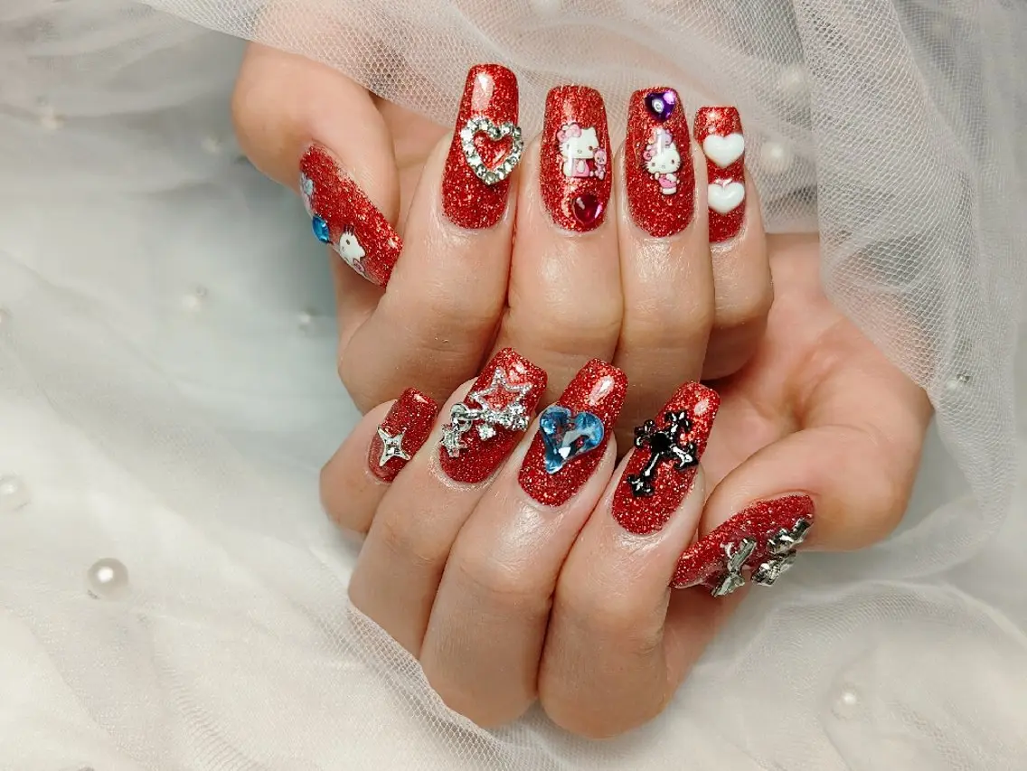 ネイル フラッシュネイル ハンドネイル yuru calon nailのネイルデザイン