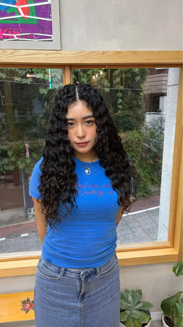 パーマ パーマ 水野 明羽のヘアスタイル