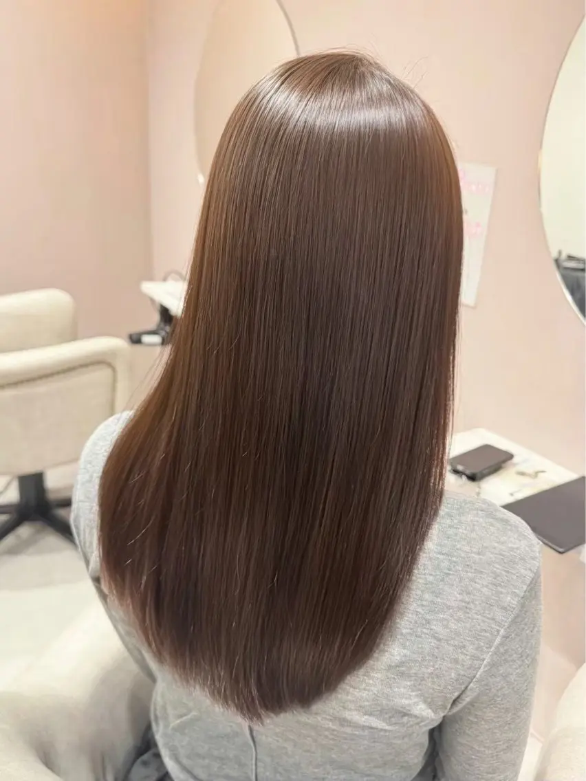 ロング ヘアカラー 🫧ナチュラル矯正 /カラー🫧あやりのヘアスタイル