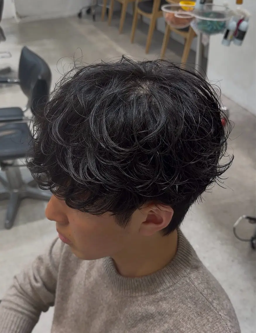 パーマ メンズ カット パーマ fifth 菅崎愛斗のヘアスタイル