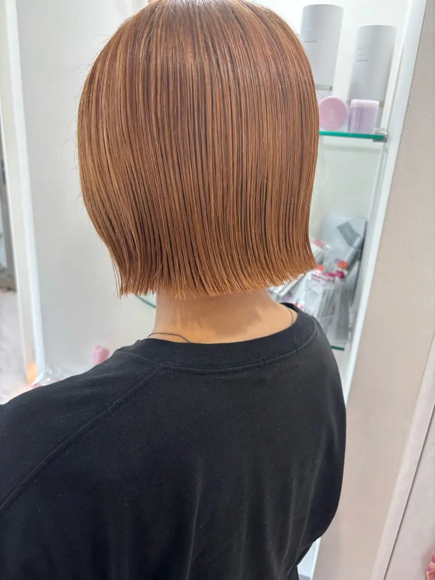 ブリーチ毛も対応◎話題の酸性ストレートの写真