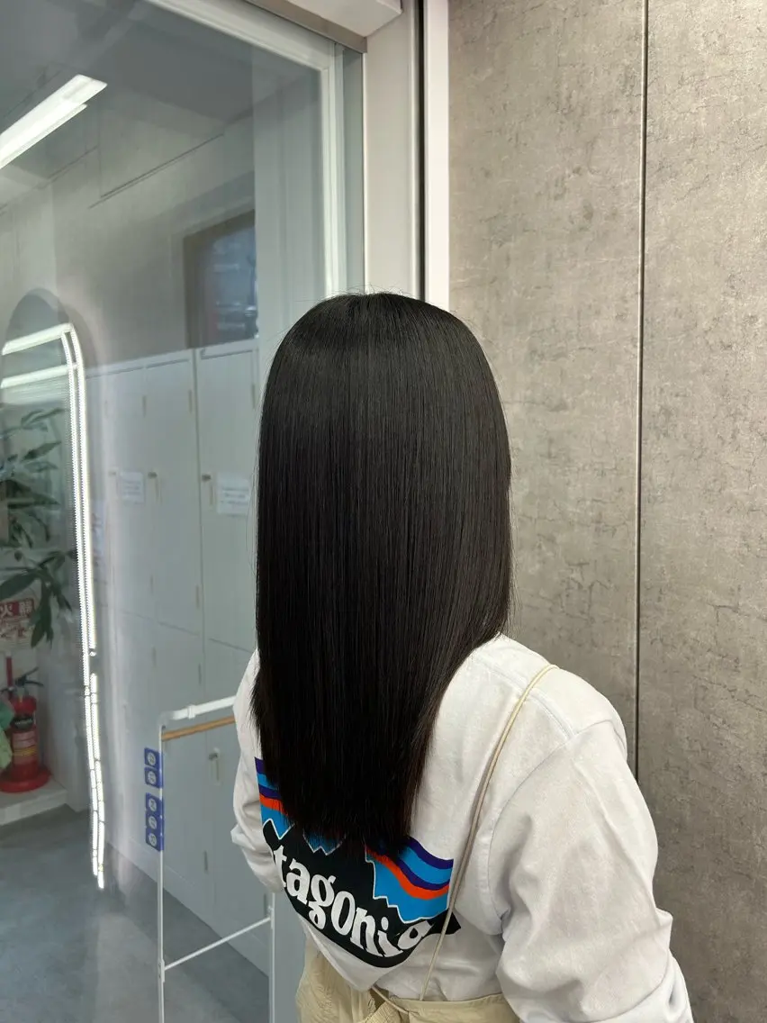 セミロング 髪質改善/縮毛矯正 山口蒼太のヘアスタイル