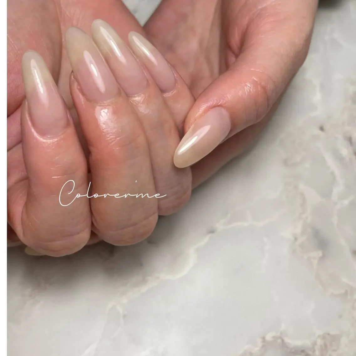 ネイル 桜ネイル ワンカラーネイル シンプルネイル Colorer'me クロレミーのネイルデザイン