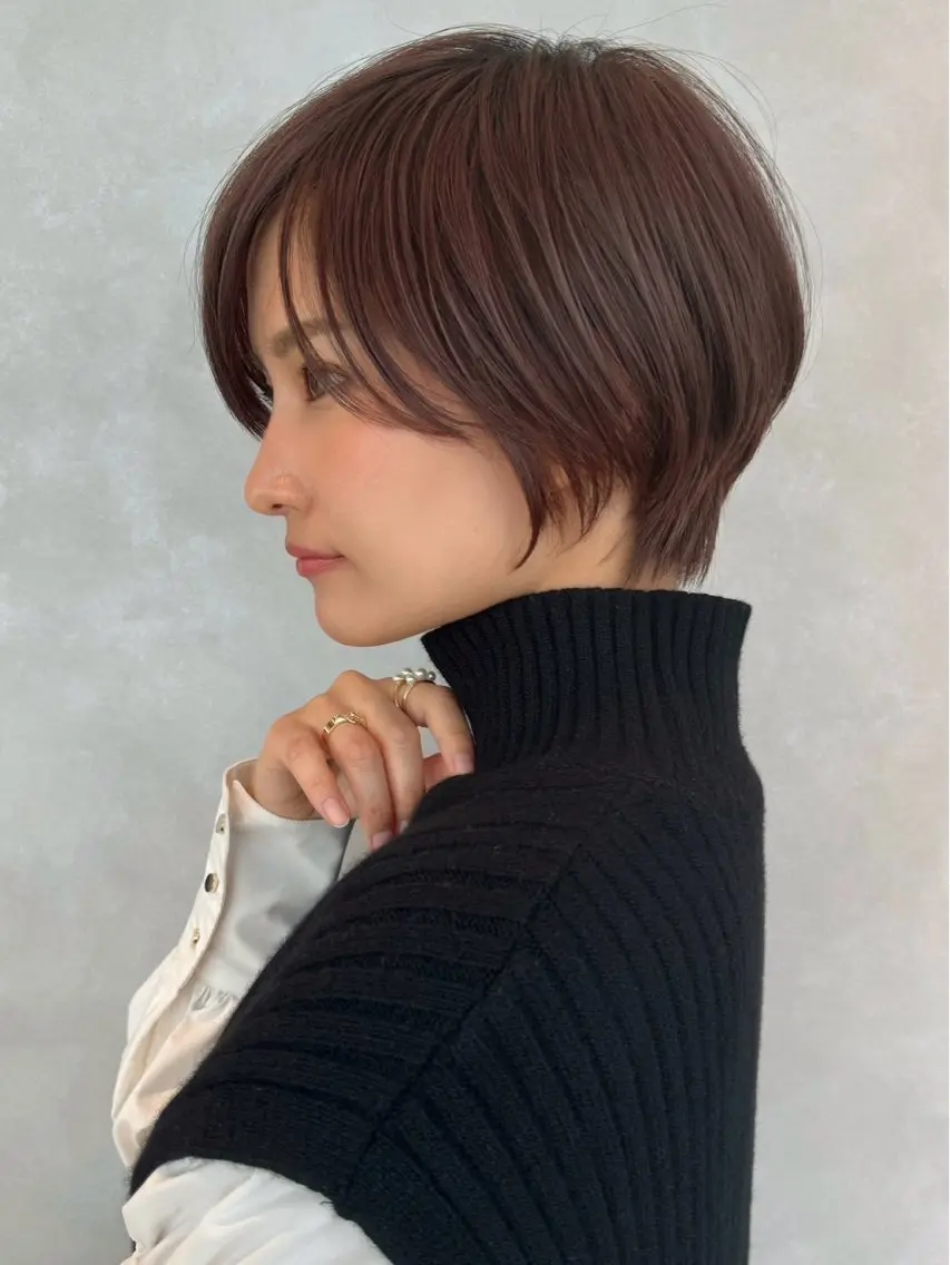ショート 髪質改善カラー ショートボブ専門のヘアスタイル