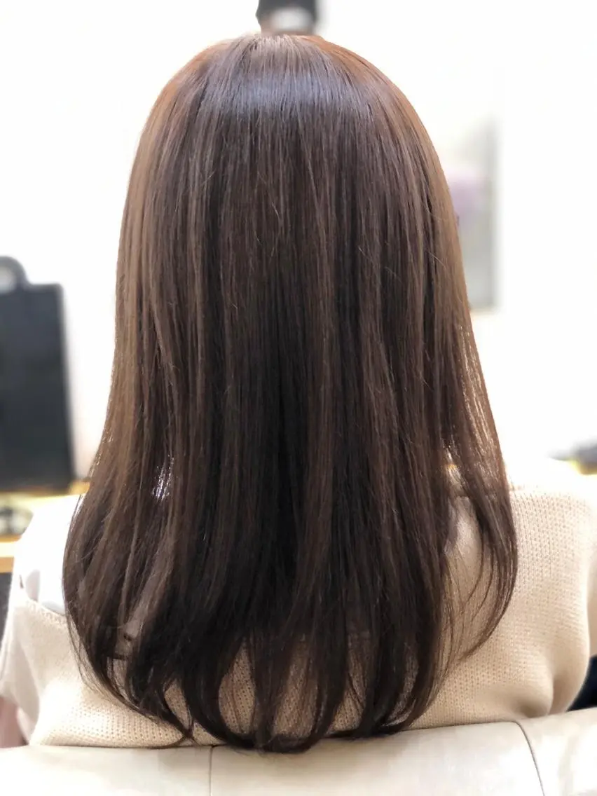 【ご新規様】カット+カラー+前髪縮毛矯正+シングルトリートメントの写真