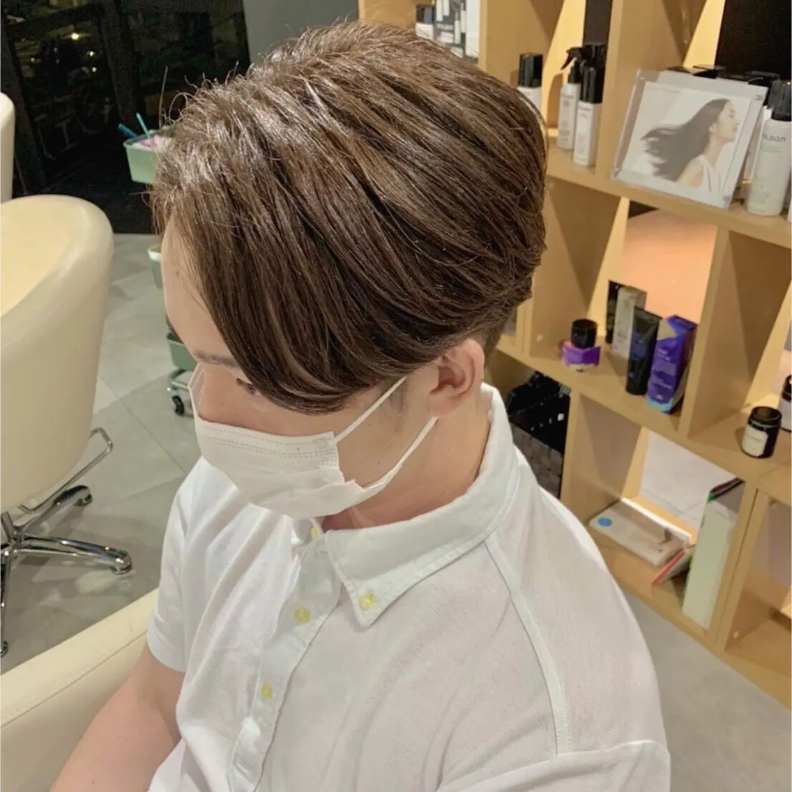 カラー メンズ シェアハピ ヤマモトのヘアスタイル