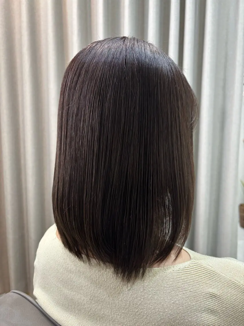 ミディアム カラー ベージュカラー オリーブベージュ 🤍美髪縮毛/髪質 改善/池上夏凜🤍のヘアスタイル