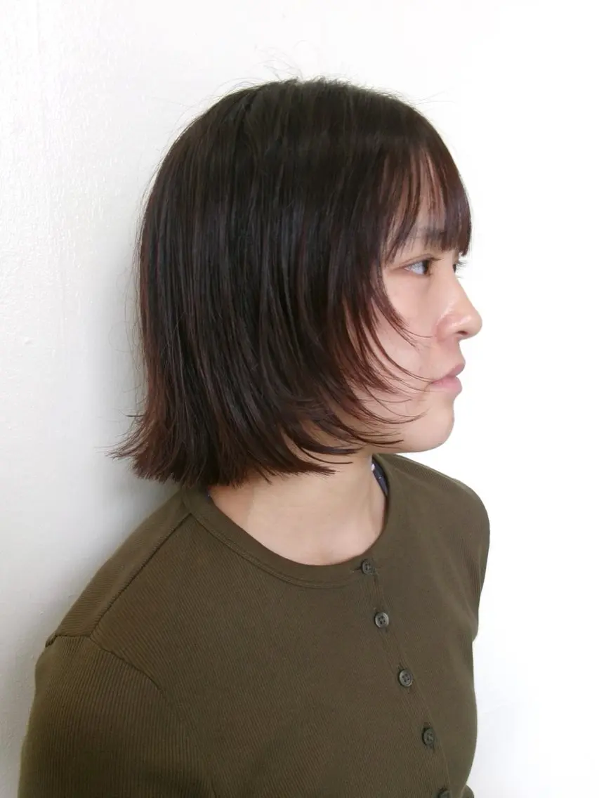 ショート カット ヘアカラー トリートメント レイヤー/ボブ/ 透明感カラー/ニワのヘアスタイル