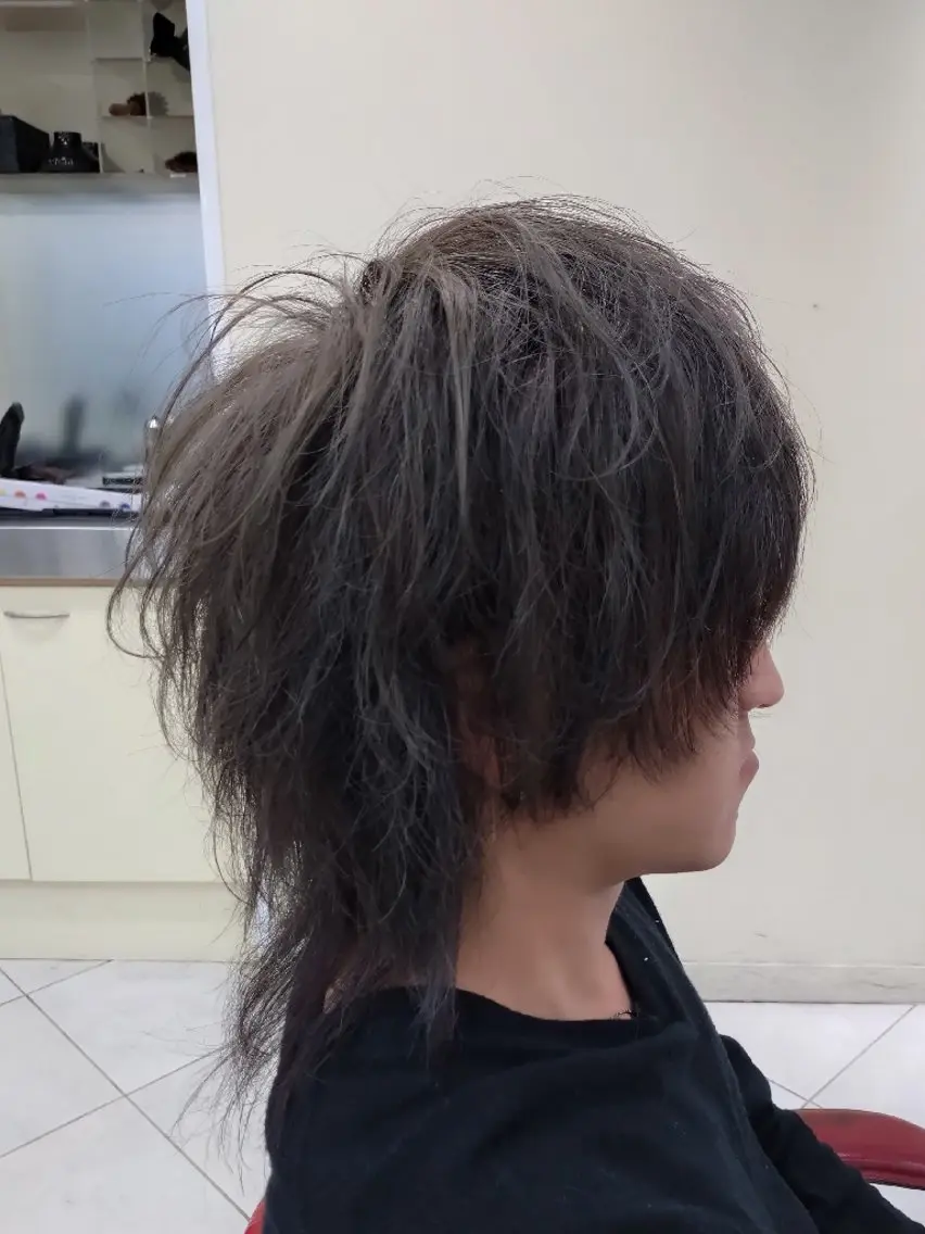 ミディアム ヘアアレンジ メンズ メンズウルフカット ウルフカット 🐺デザインウルフ / 一ノ瀬 凌🐺のヘアスタイル