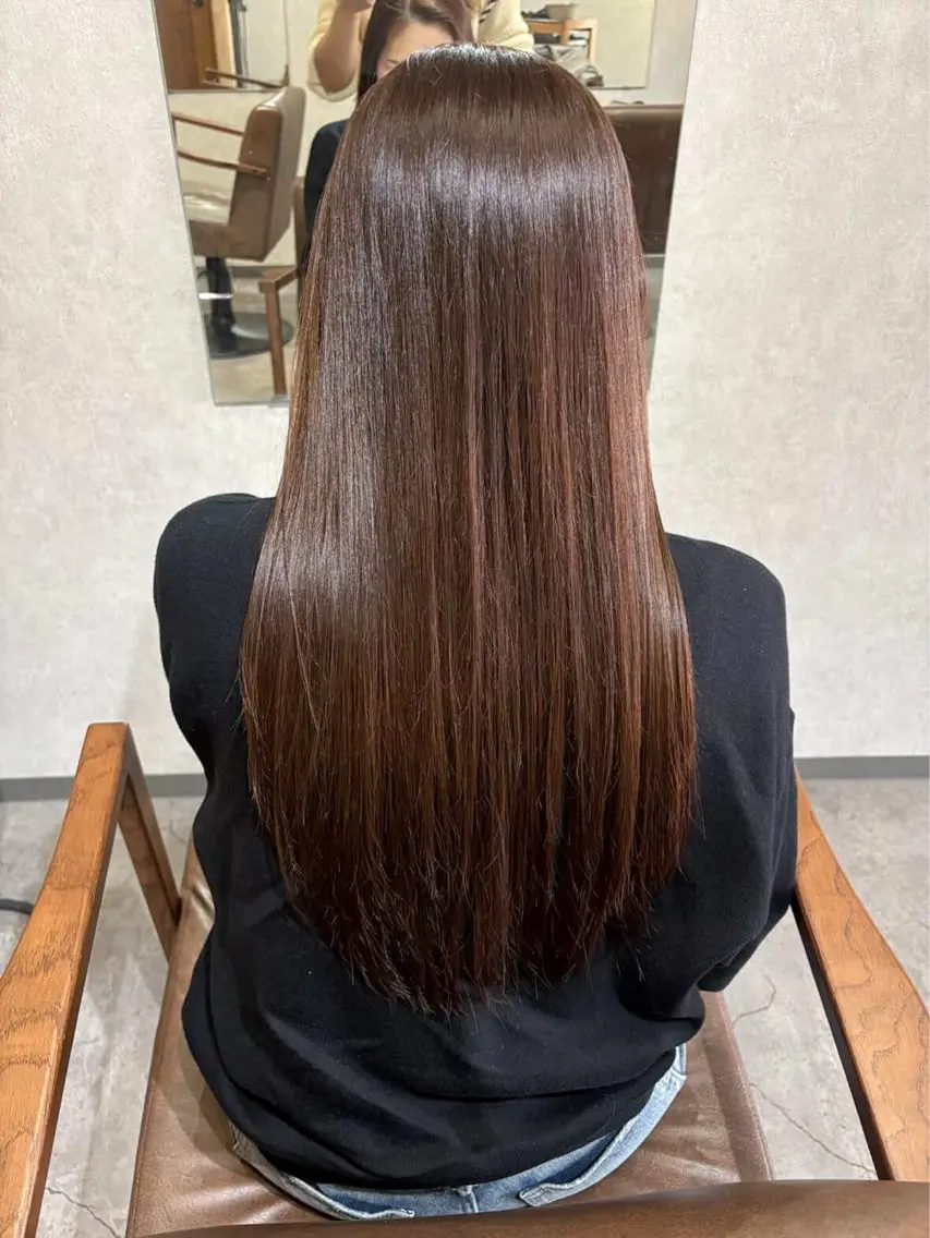 ロング カラー カット ヘアカラー Bish Yanaのヘアスタイル