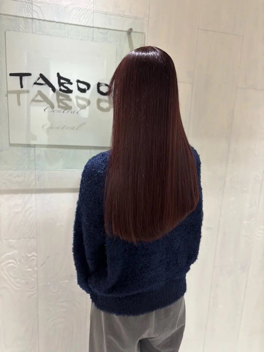 ロング カラー ヘアカラー トリートメント yui🥀/ボブ /ブリーチなしカラーのヘアスタイル
