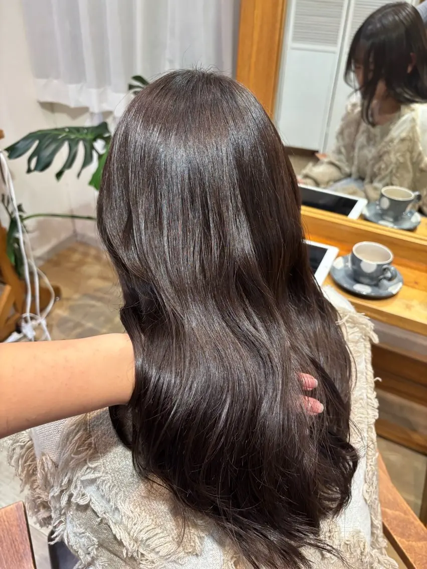 ロング カラー RINNO🌷透明感 カラー/髪質改善のヘアスタイル