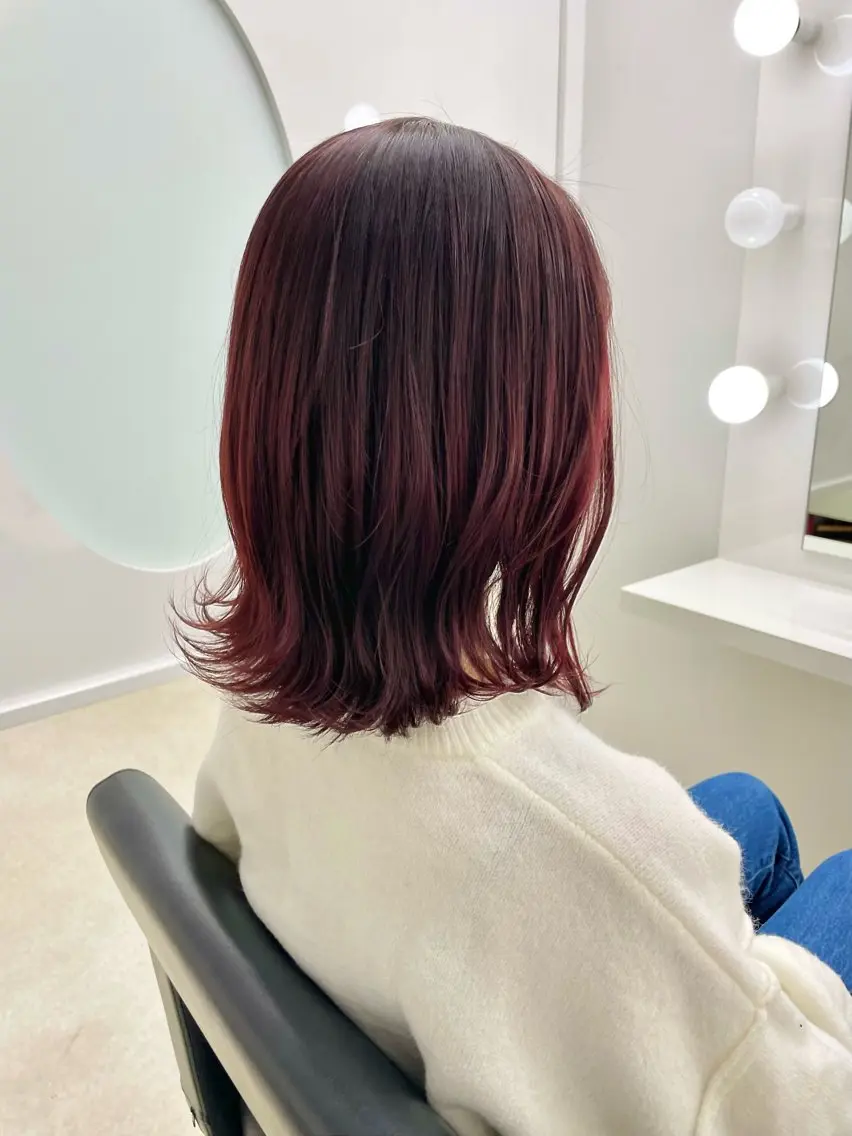 ミディアム カラー カット ヘアカラー トリートメント 《Zina札幌大通》 Hinano🐻のヘアスタイル